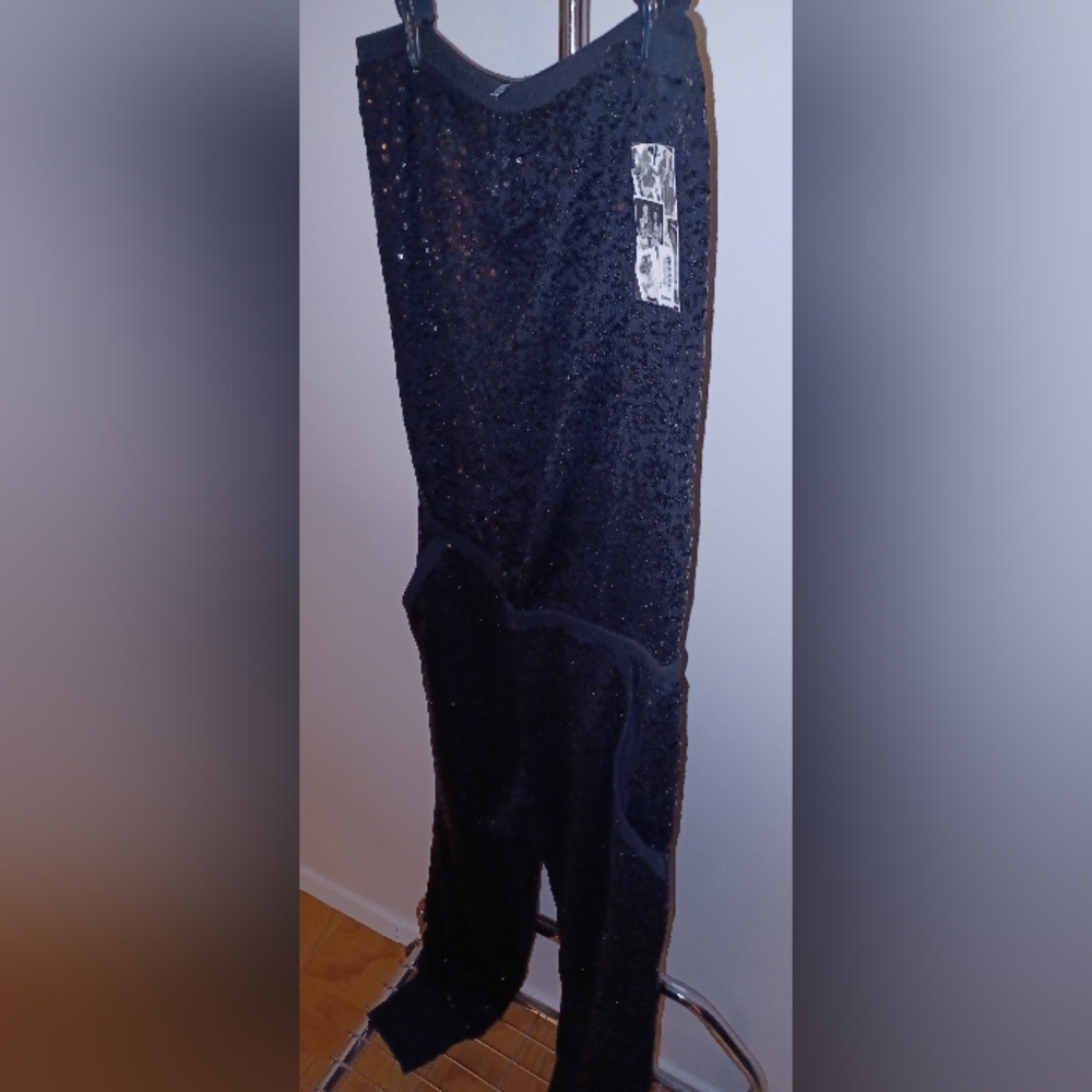 Victoria's Secret Black Sequin Jumpsuits SizeMedium NWT - Picture 7 of 9